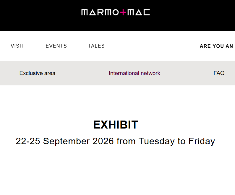 MARMOMAC - International Exhibition for Stone Design and Technology 2026