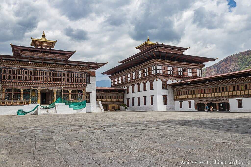 Tashichho Dzong Courtyard